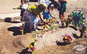 Celebración del Día de Muertos en Galindillo